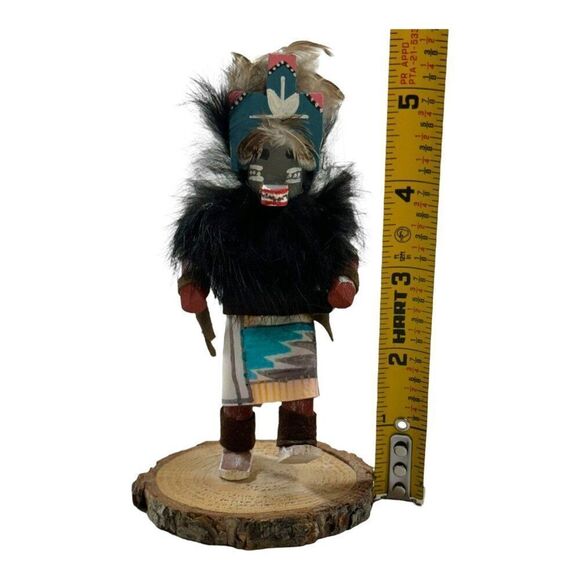 Vintage Hopi Hemis Kachina Doll Feather Detail Traditional Attire Katsina Dancer - Picture 6 of 7